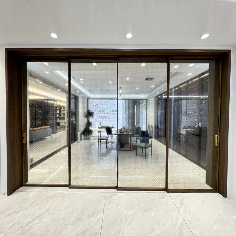 Pintu Kaca Geser Gantung Atas untuk Desain Interior Fleksibel dan Hemat Ruang